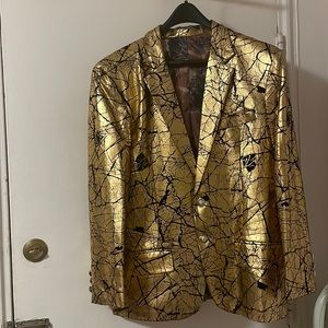 Brand new gold suit jacket